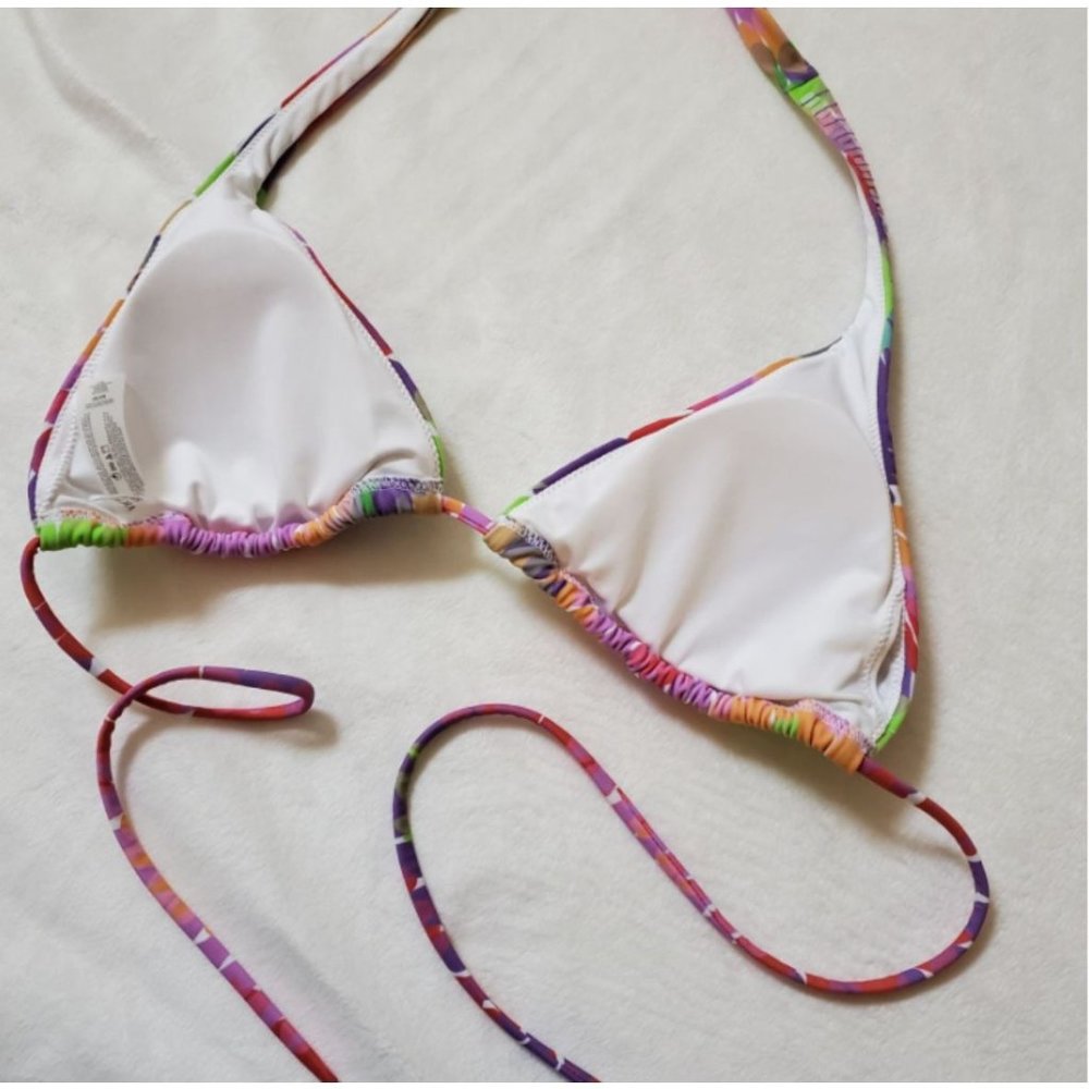 Victoria's Secret Rainbow Sequin String Bikini To… - image 4